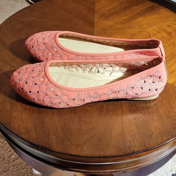 BELLADIA FLORAL PATTERN DESIGN WOMEN"S BALLET  ROUND TOE FLAT SHOE - Picture 10 of 14